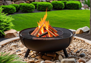 Wood firepit